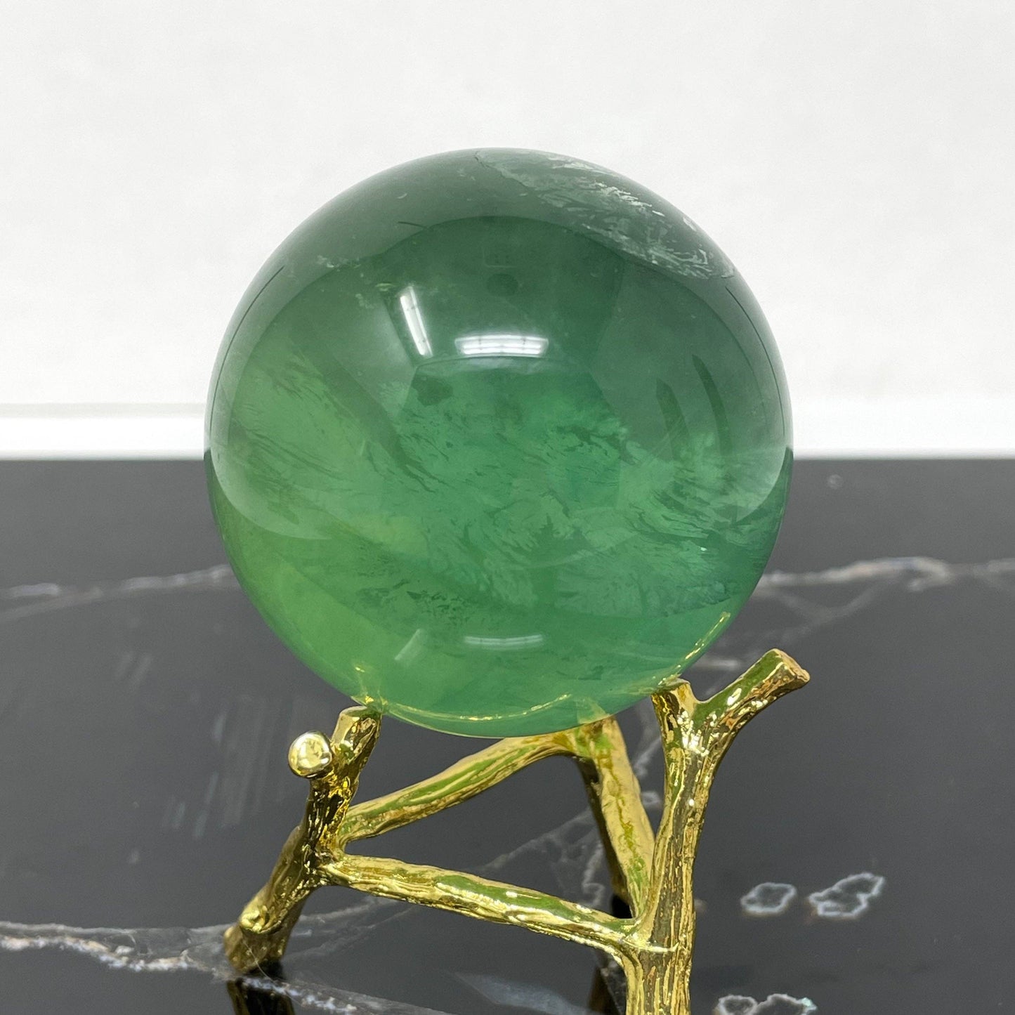 Green Fluorite Sphere