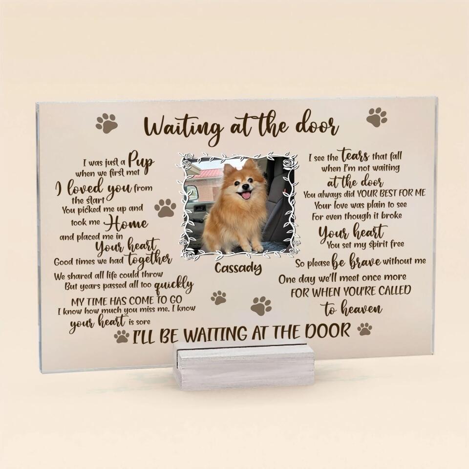Personalized Pet Memorial Acrylic Plaque | Custom Photo Keepsake for Dog & Cat Lovers