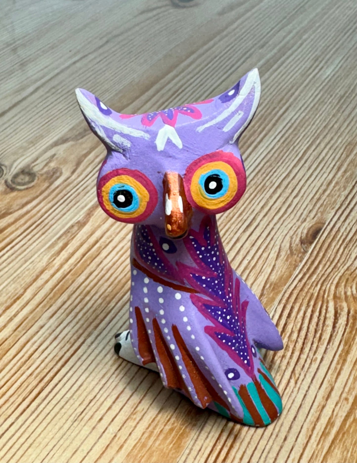 Alebrije - Colorful Hand-Painted Owl 3.5" Tall