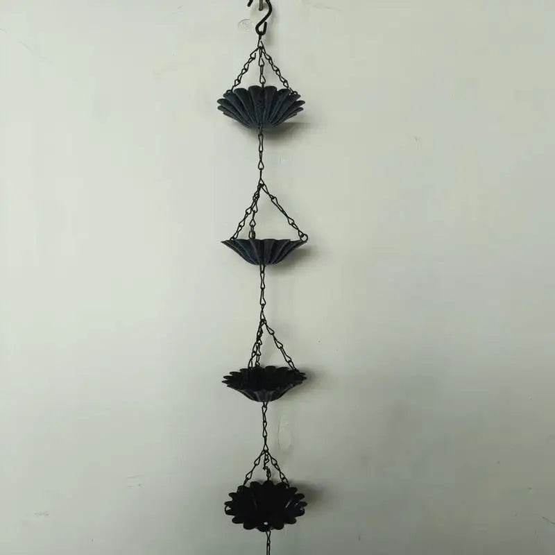 Japanese Rain Chain – Metal Decorative Gutter Chain for Garden & Courtyard