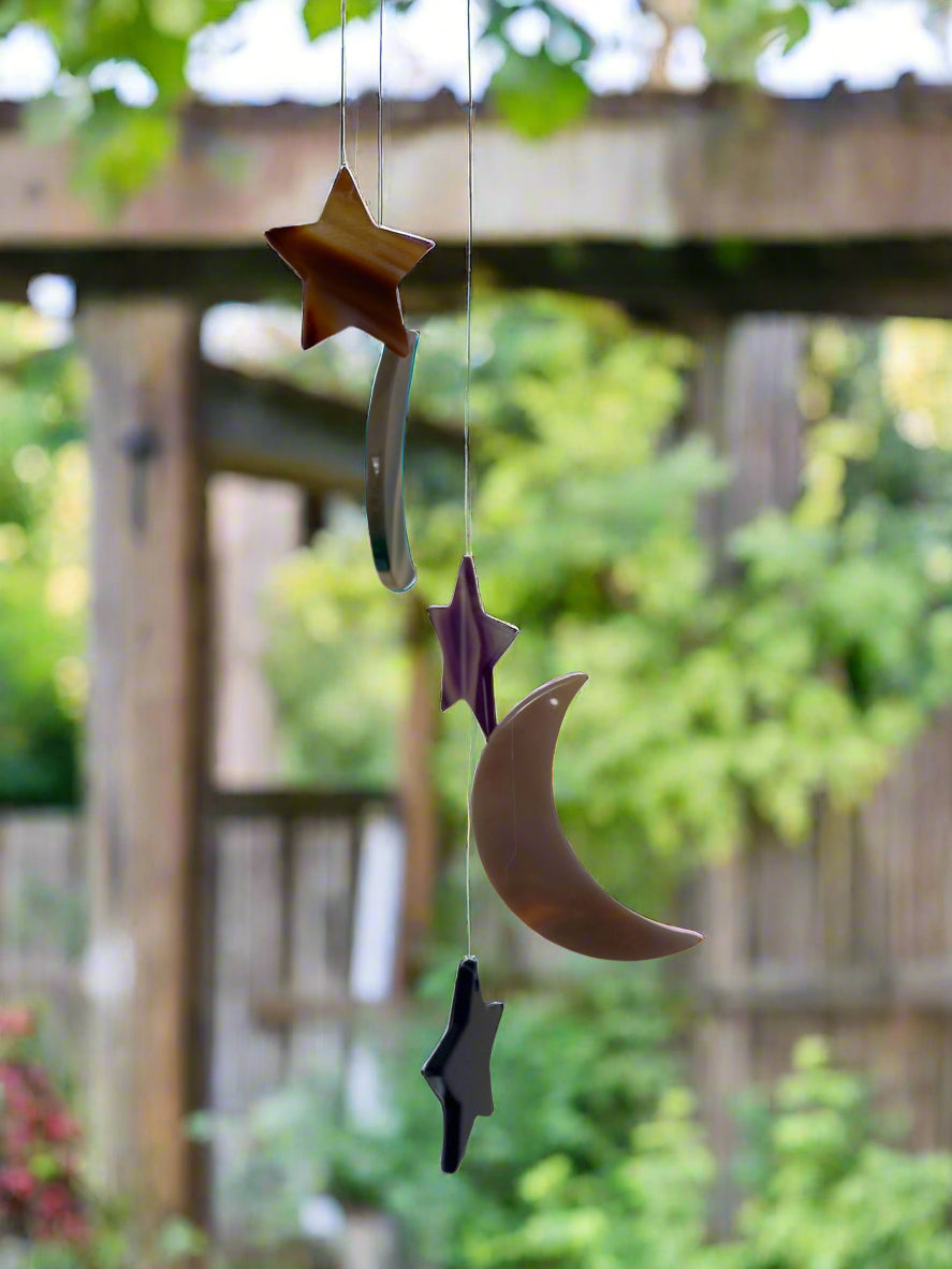 Moon & Star Agate Wind Chime