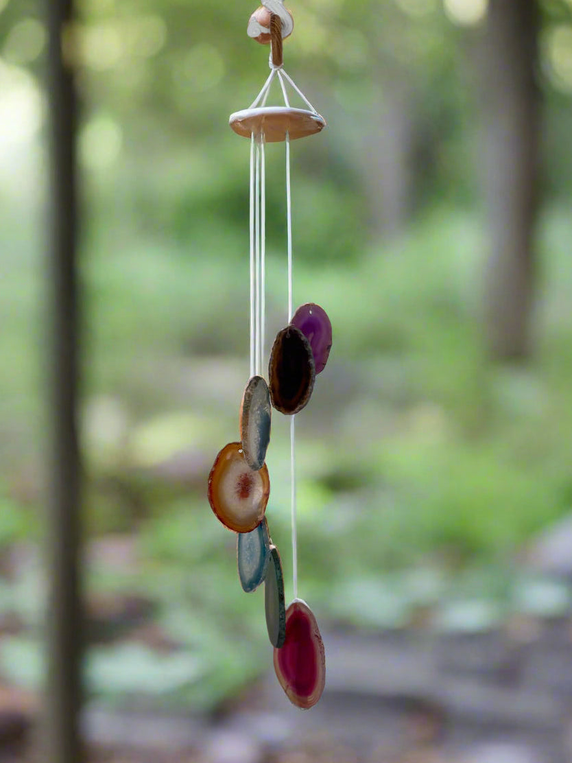 Rainbow 7pc. 16 " Small Agate Wind Chime