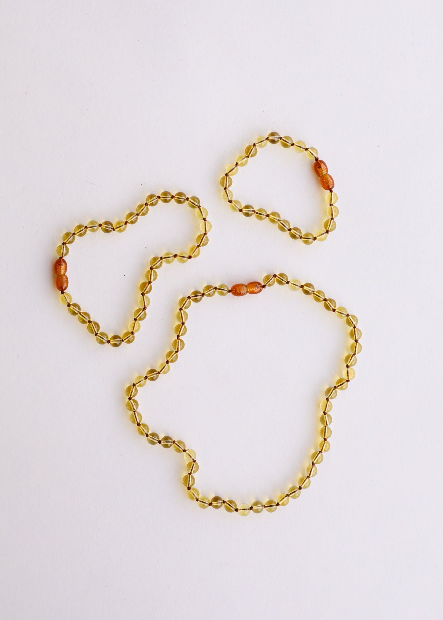 Pure Citrine Gemstone Bead Necklace | Baby, Child & Adult Sizes