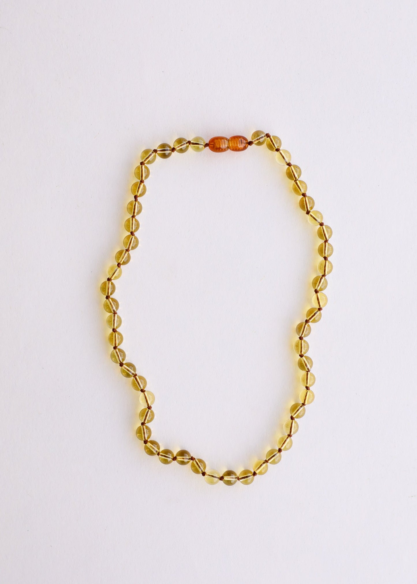 Pure Citrine Gemstone Bead Necklace | Baby, Child & Adult Sizes