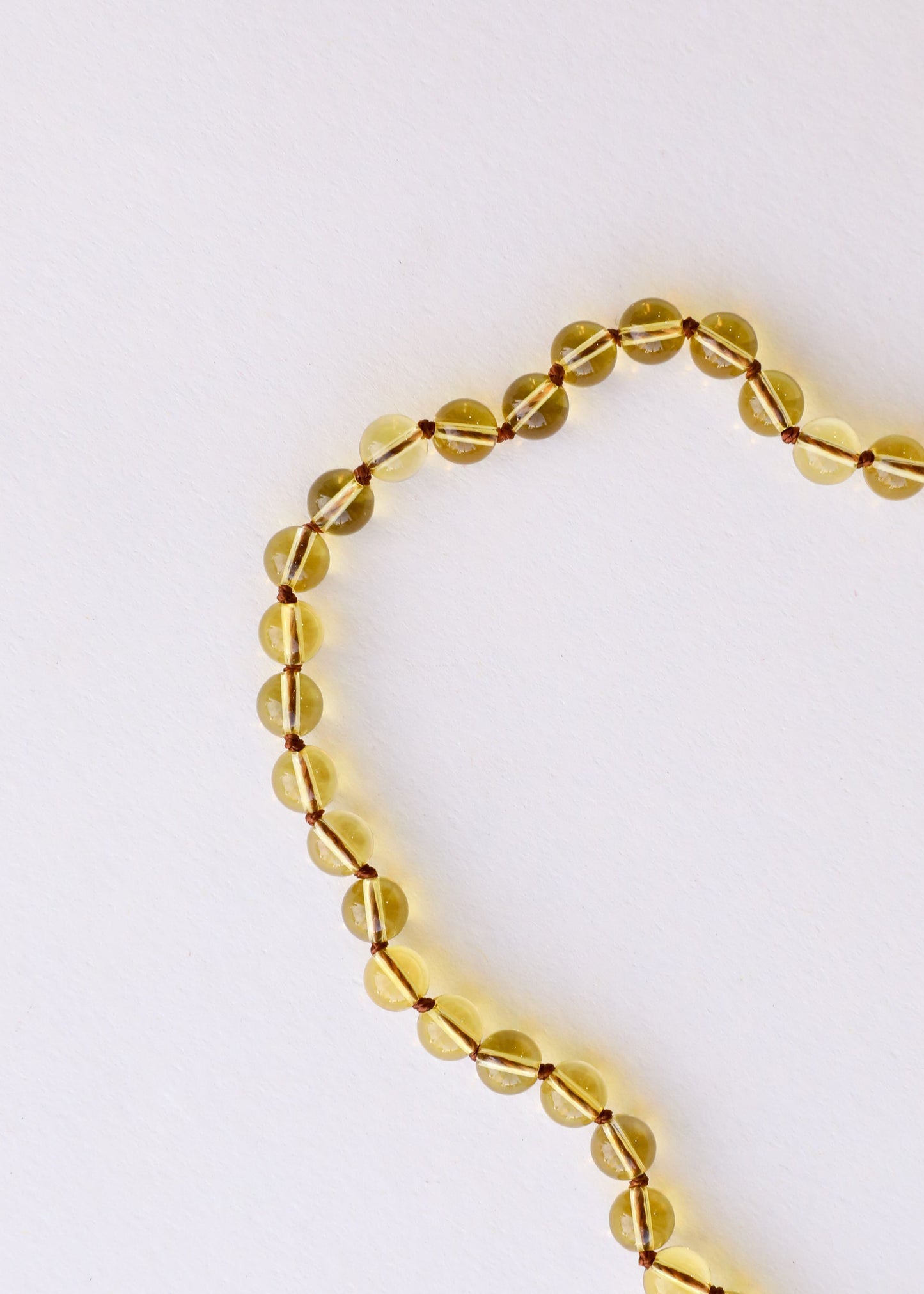 Pure Citrine Gemstone Bead Necklace | Baby, Child & Adult Sizes