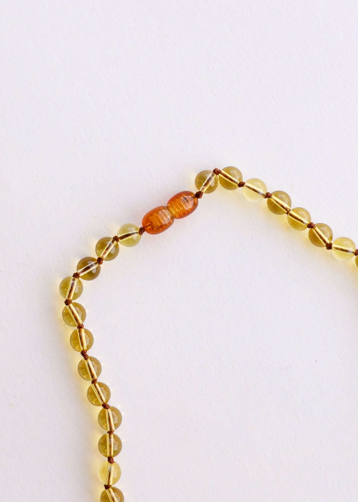 Pure Citrine Gemstone Bead Necklace | Baby, Child & Adult Sizes
