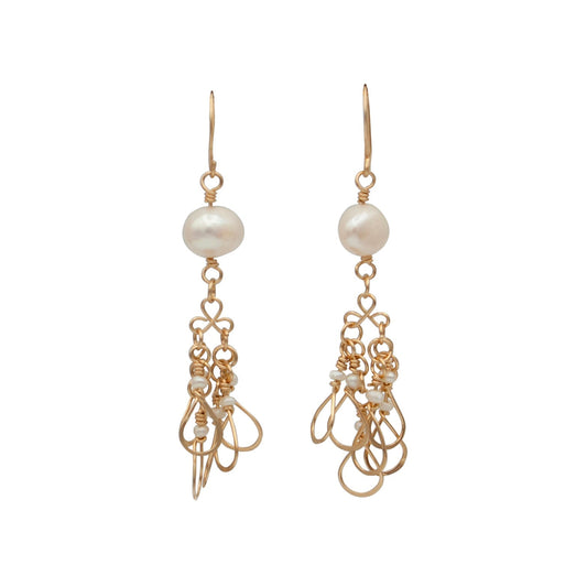 14K Gold-Filled Freshwater Pearl Drop Earrings
