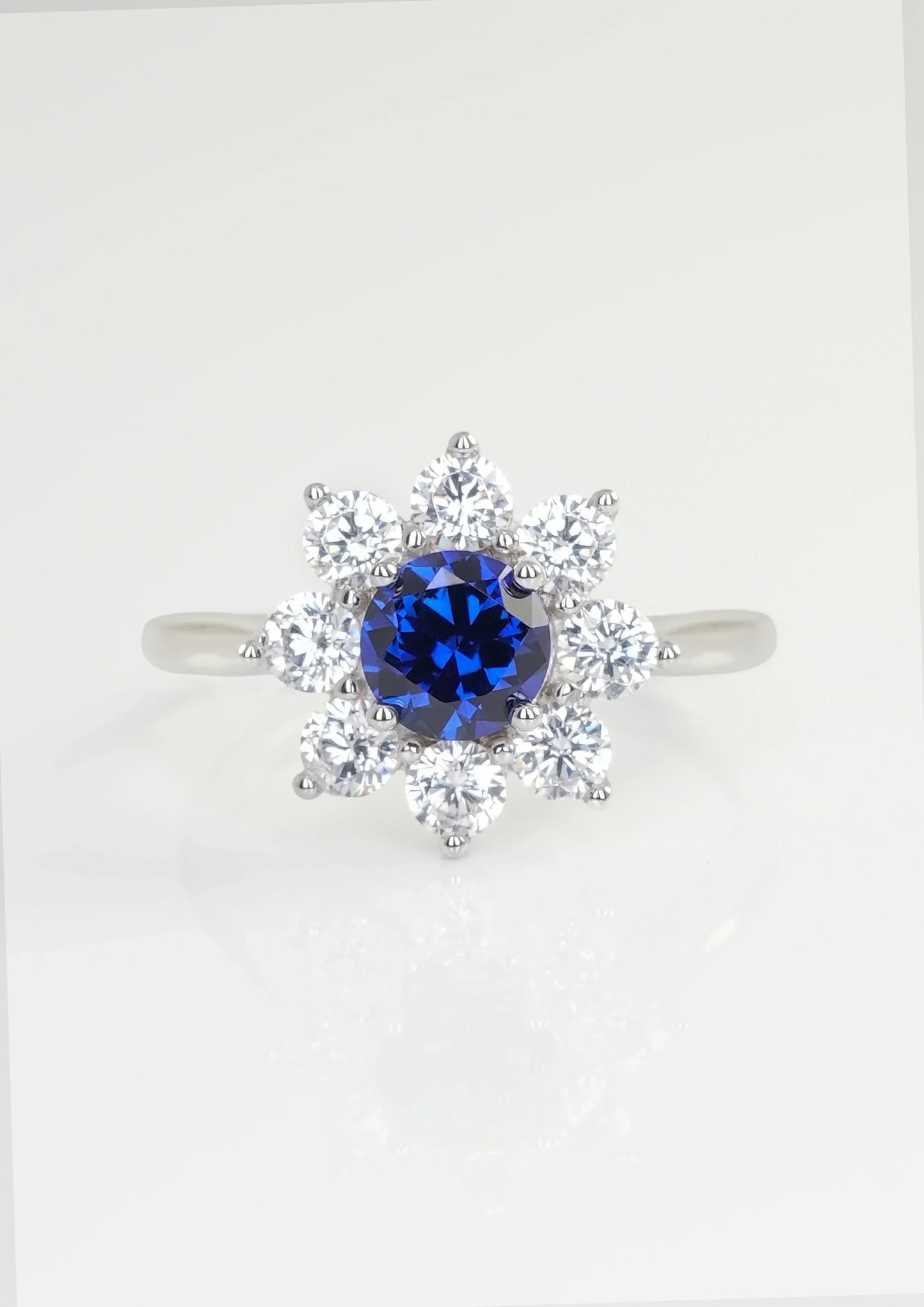 Blue Rhyme Starlight Sapphire Ring – 925 Sterling Silver