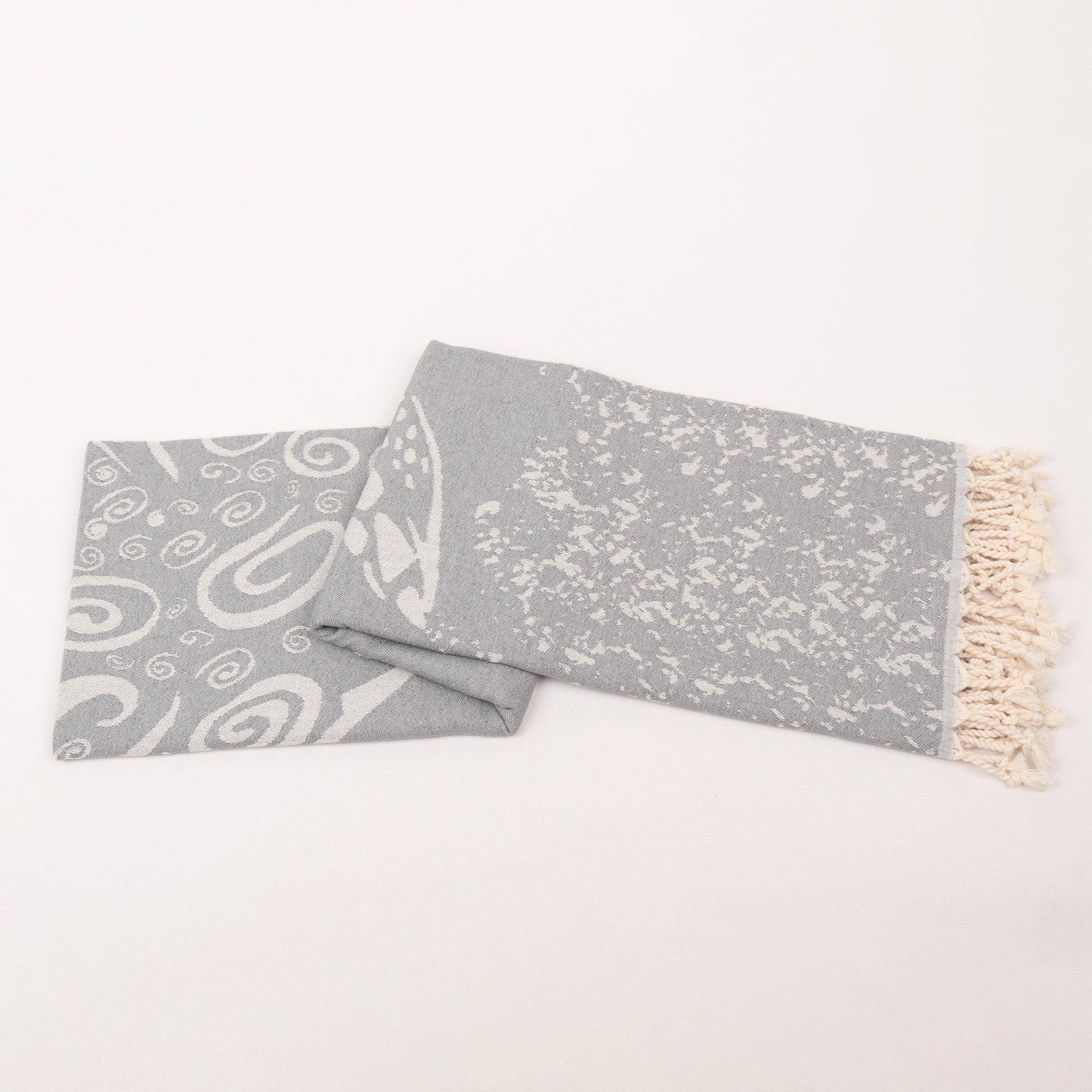Turtle Pattern Turkish Towel – Organic & Beach-Ready