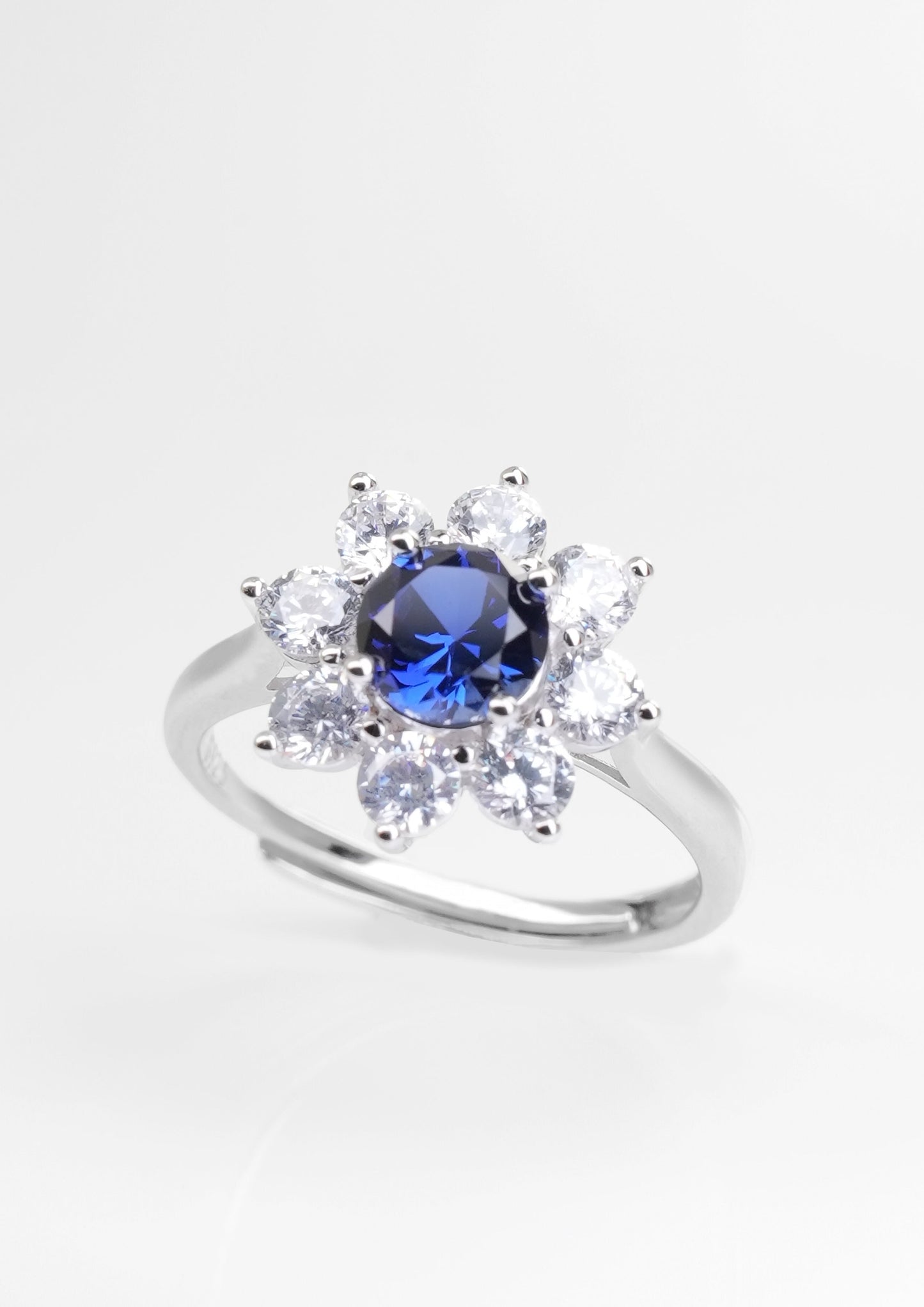 Blue Rhyme Starlight Sapphire Ring – 925 Sterling Silver
