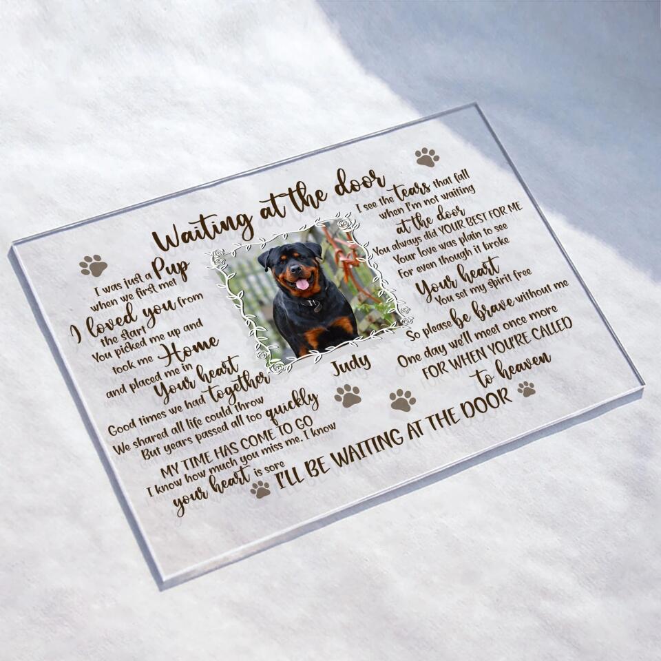 Personalized Pet Memorial Acrylic Plaque | Custom Photo Keepsake for Dog & Cat Lovers