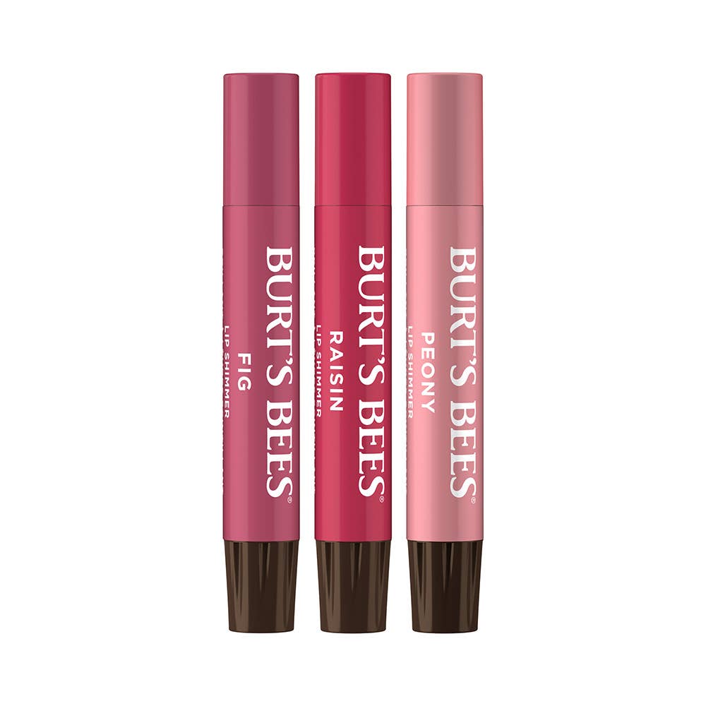 Nude Moisturizing Lip Shimmers With Beeswax, 3 Pack