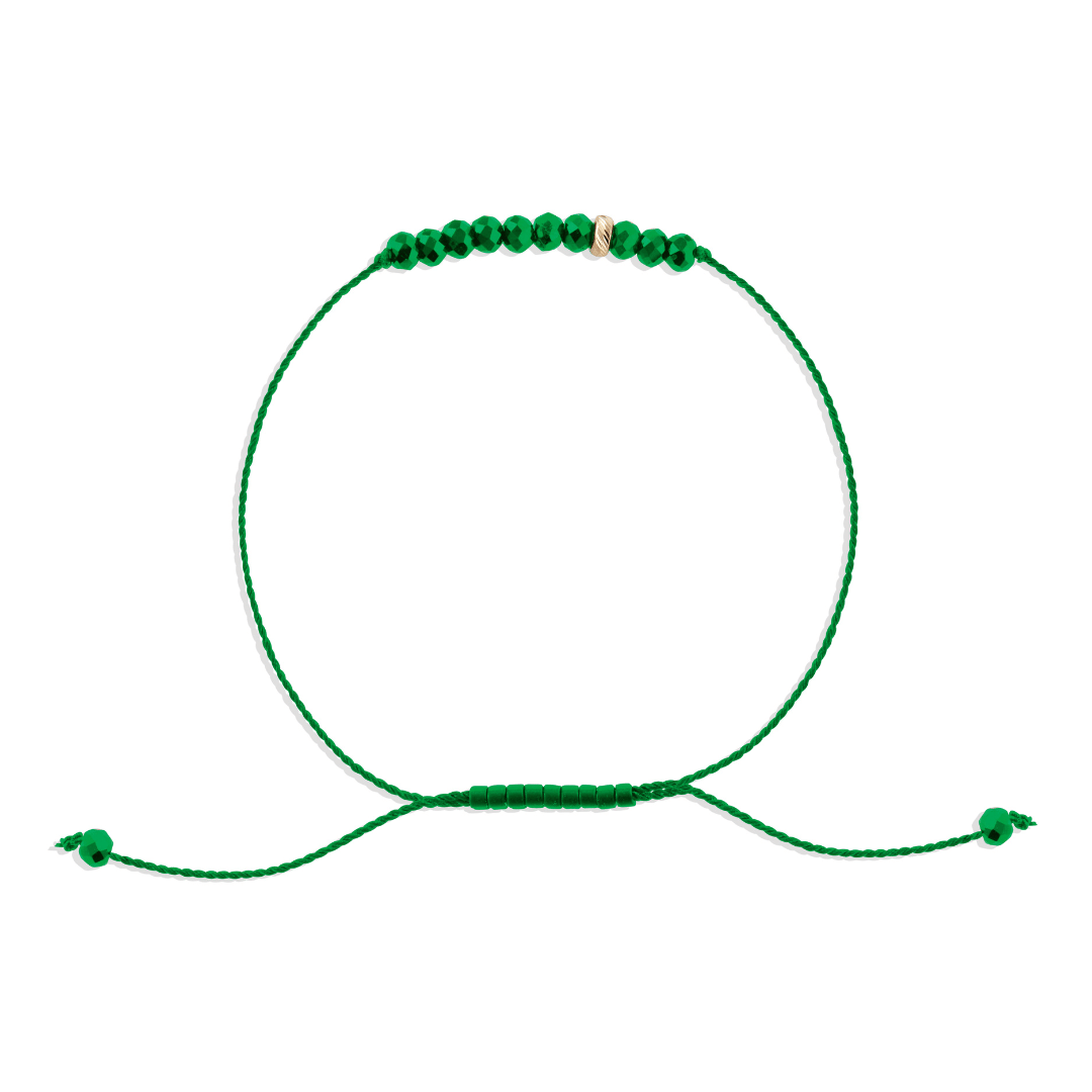 Transformation Bracelet | Malachite & Solid 14k Gold | The Energy Project