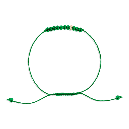 Transformation Bracelet | Malachite & Solid 14k Gold | The Energy Project