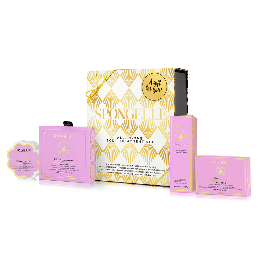 French Lavender Daisy Gift Set by Spongellé