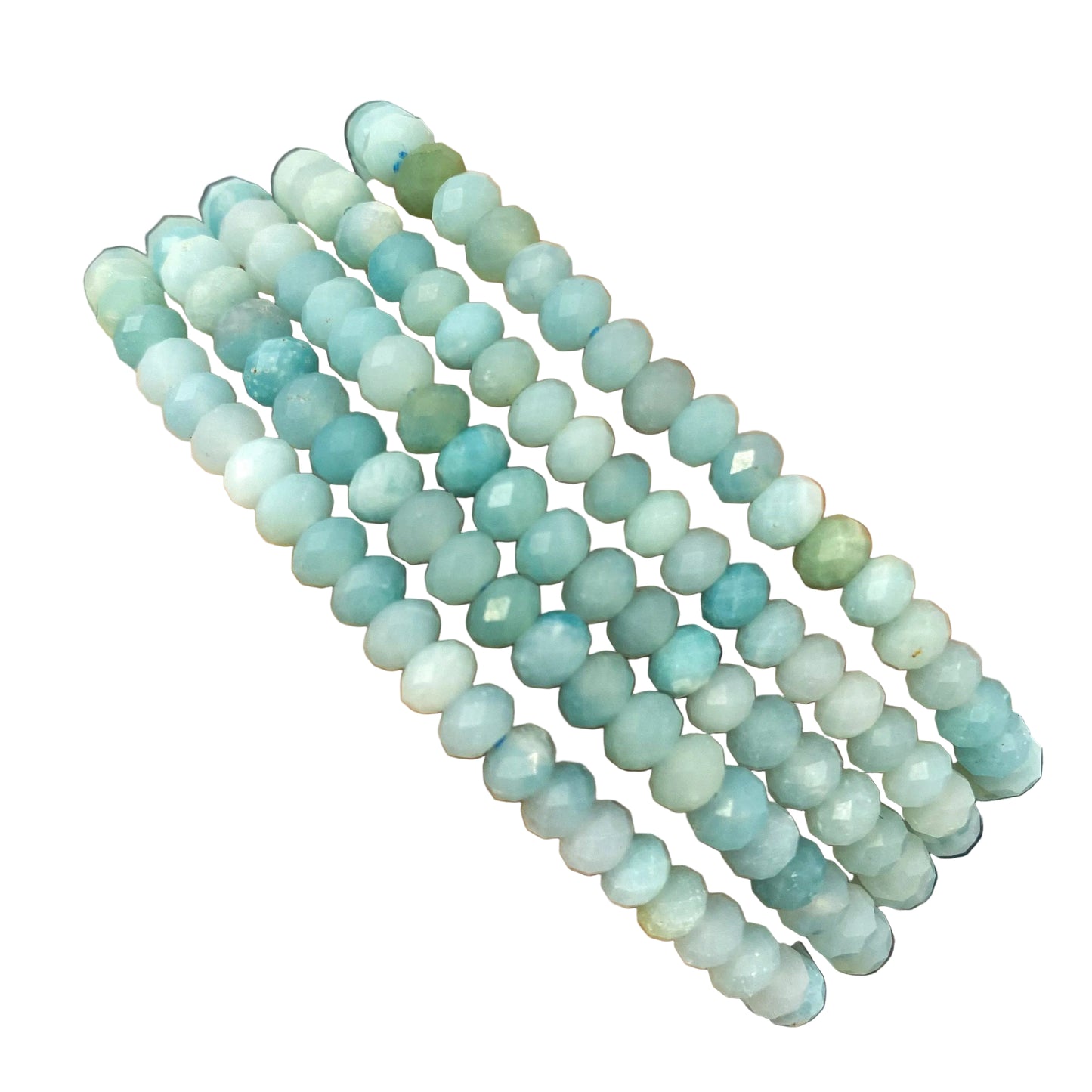 4mm Gem Cut Amazonite Bracelet - 1 bracelet