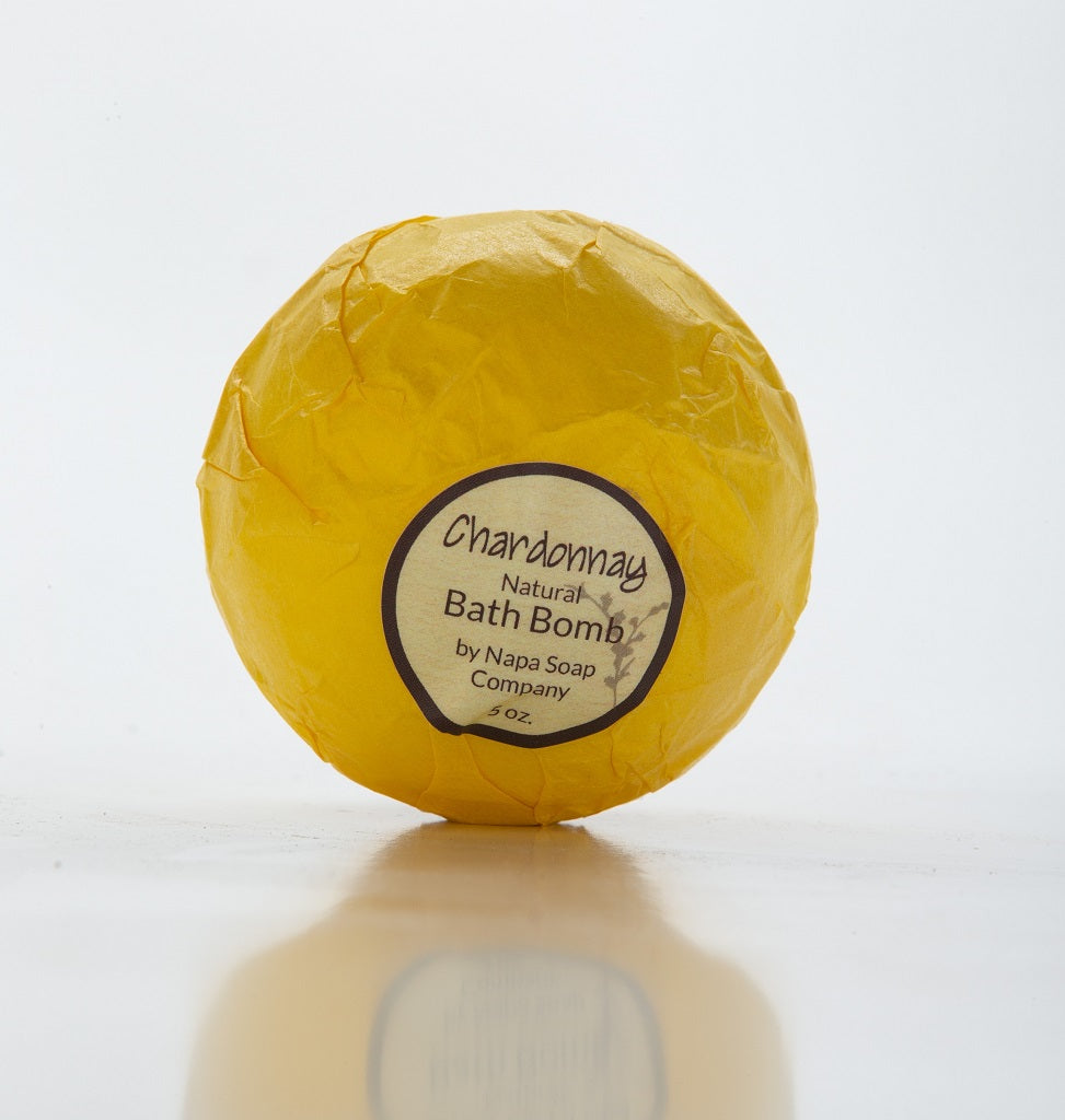 Chardonnay Bath Bomb – Vanilla, Orange & Chamomile