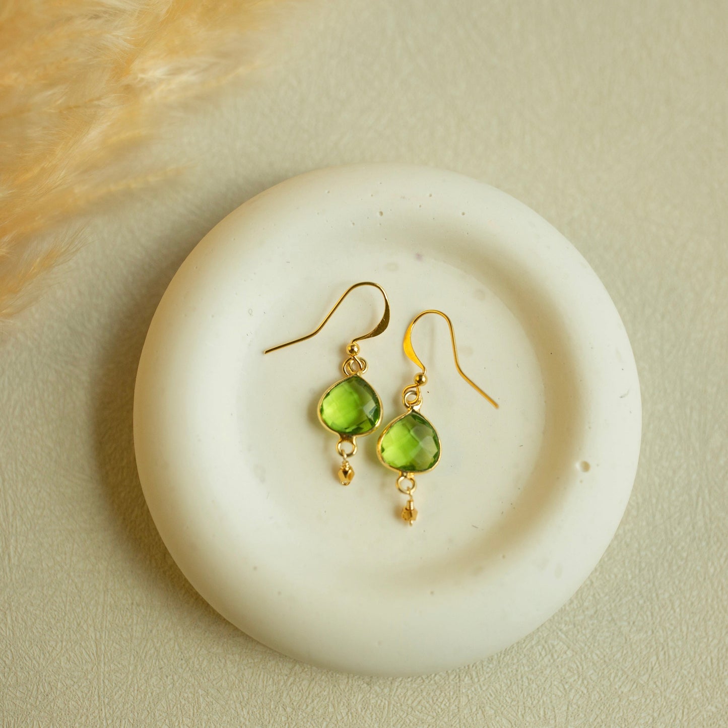 Ballet Drop Earrings | Natural Gemstone, 14K Gold Vermeil