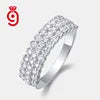 VVS1 Moissanite Eternity Band Ring | 925 Sterling Silver