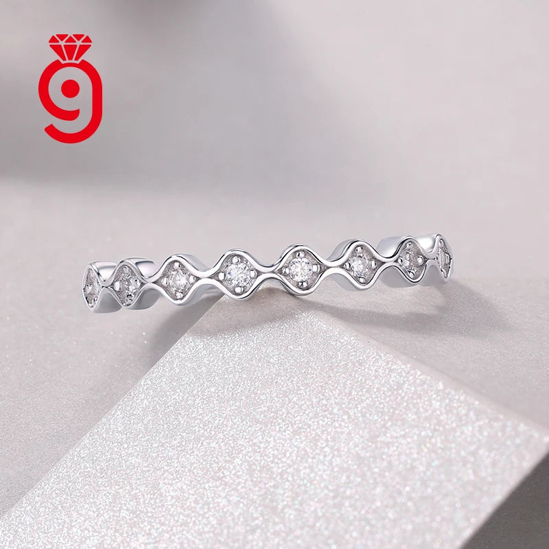 VVS1 Moissanite Eternity Band Ring | 925 Sterling Silver