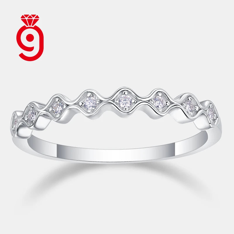 VVS1 Moissanite Eternity Band Ring | 925 Sterling Silver