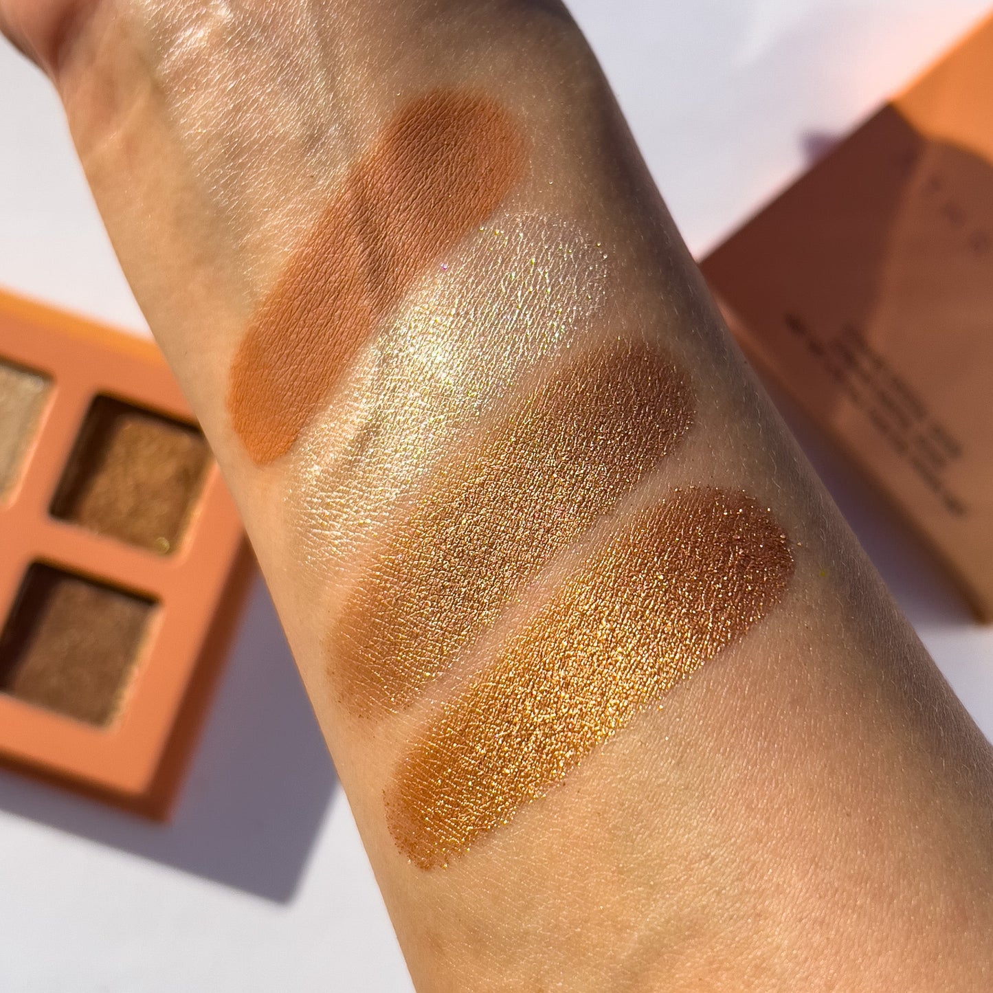 Citrine Crystal Eyeshadow Quad | Warm Desert Tones by ĀTHR Beauty