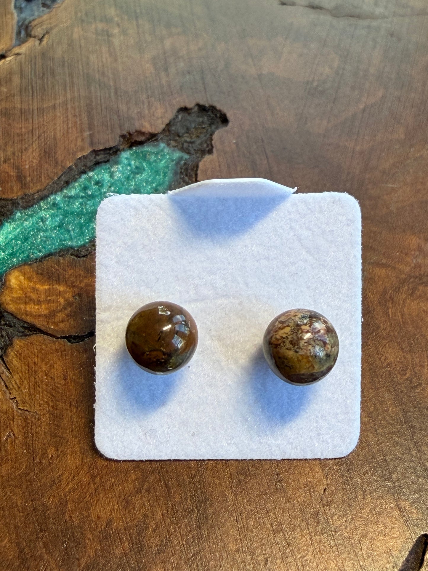 Semiprecious Gemstone Stud Earrings