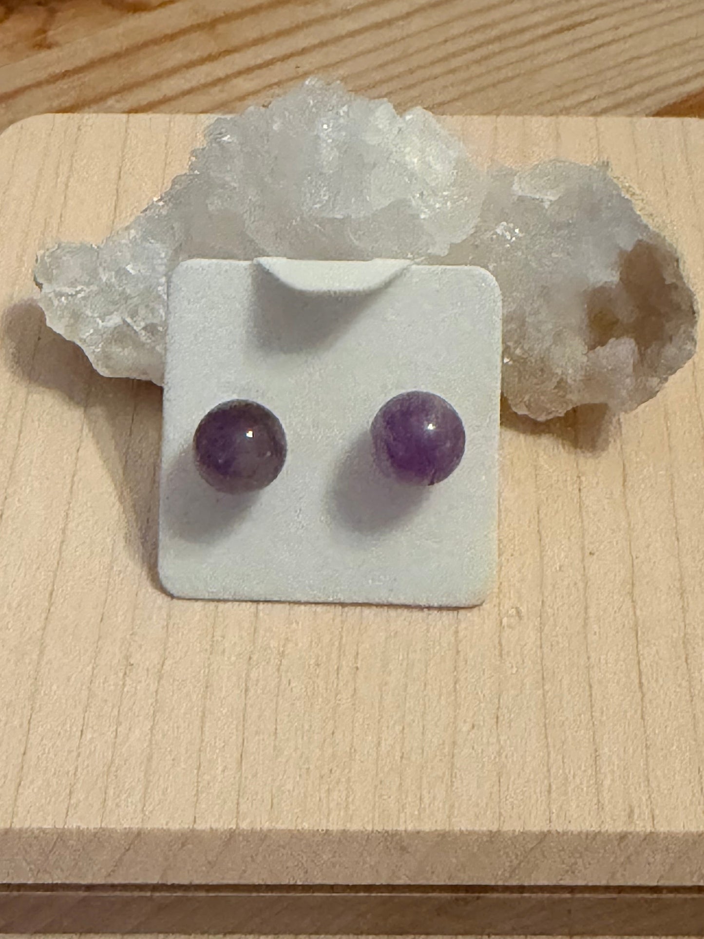 Semiprecious Gemstone Stud Earrings