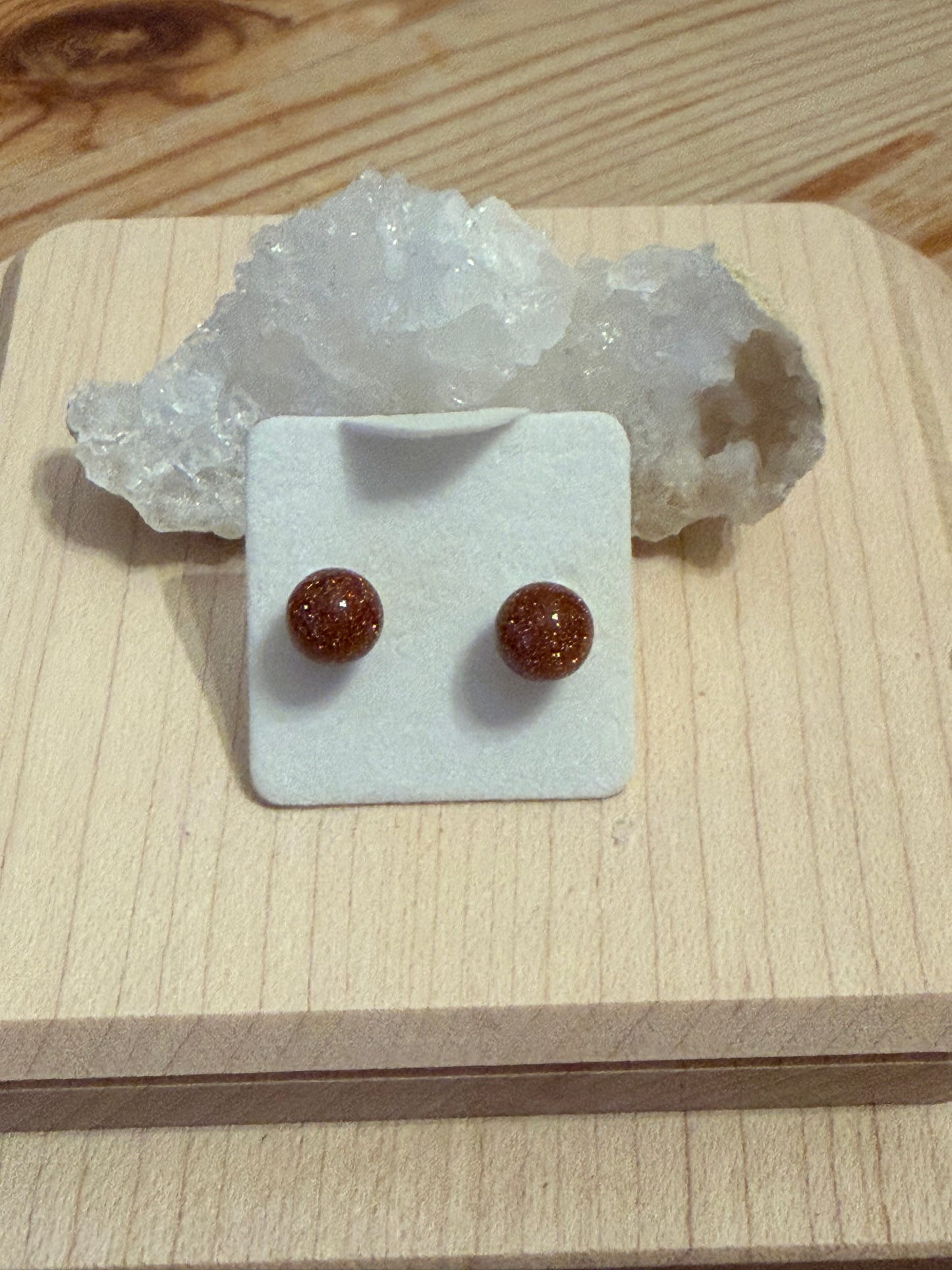 Semiprecious Gemstone Stud Earrings