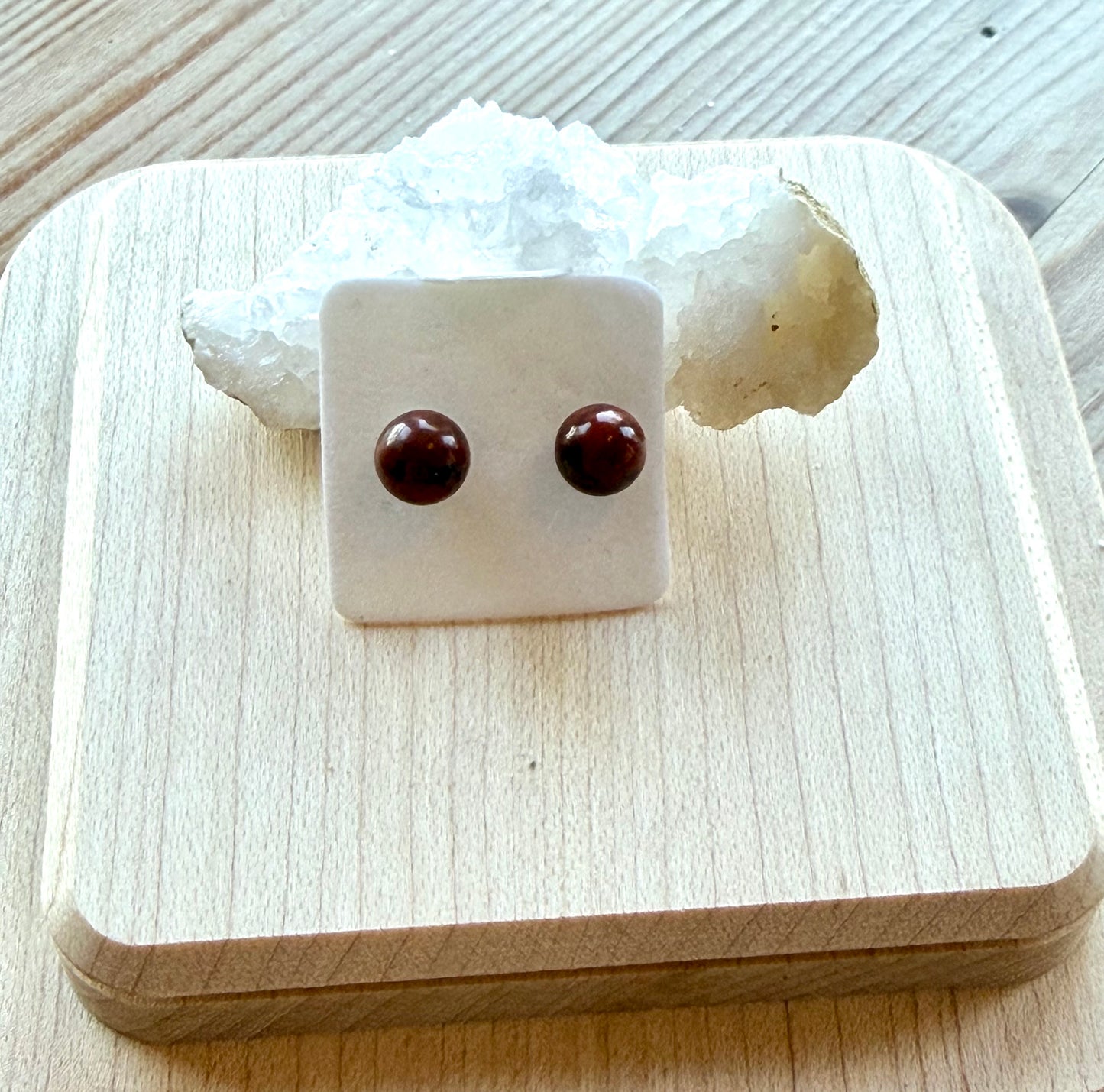Semiprecious Gemstone Stud Earrings