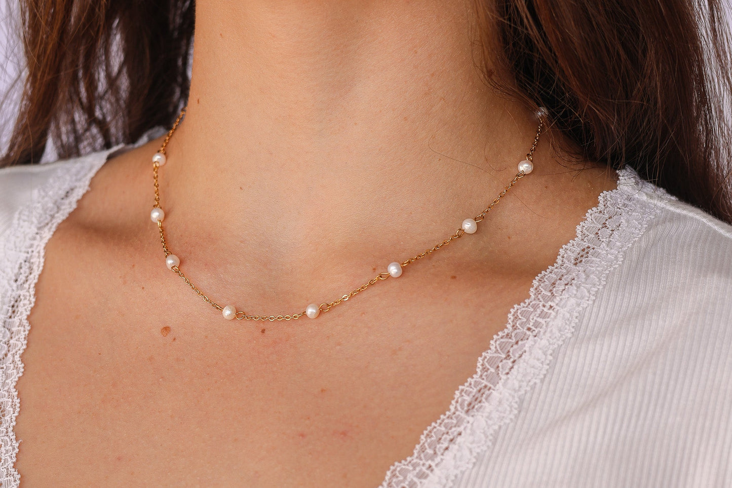 Evelynn Pearl Necklace