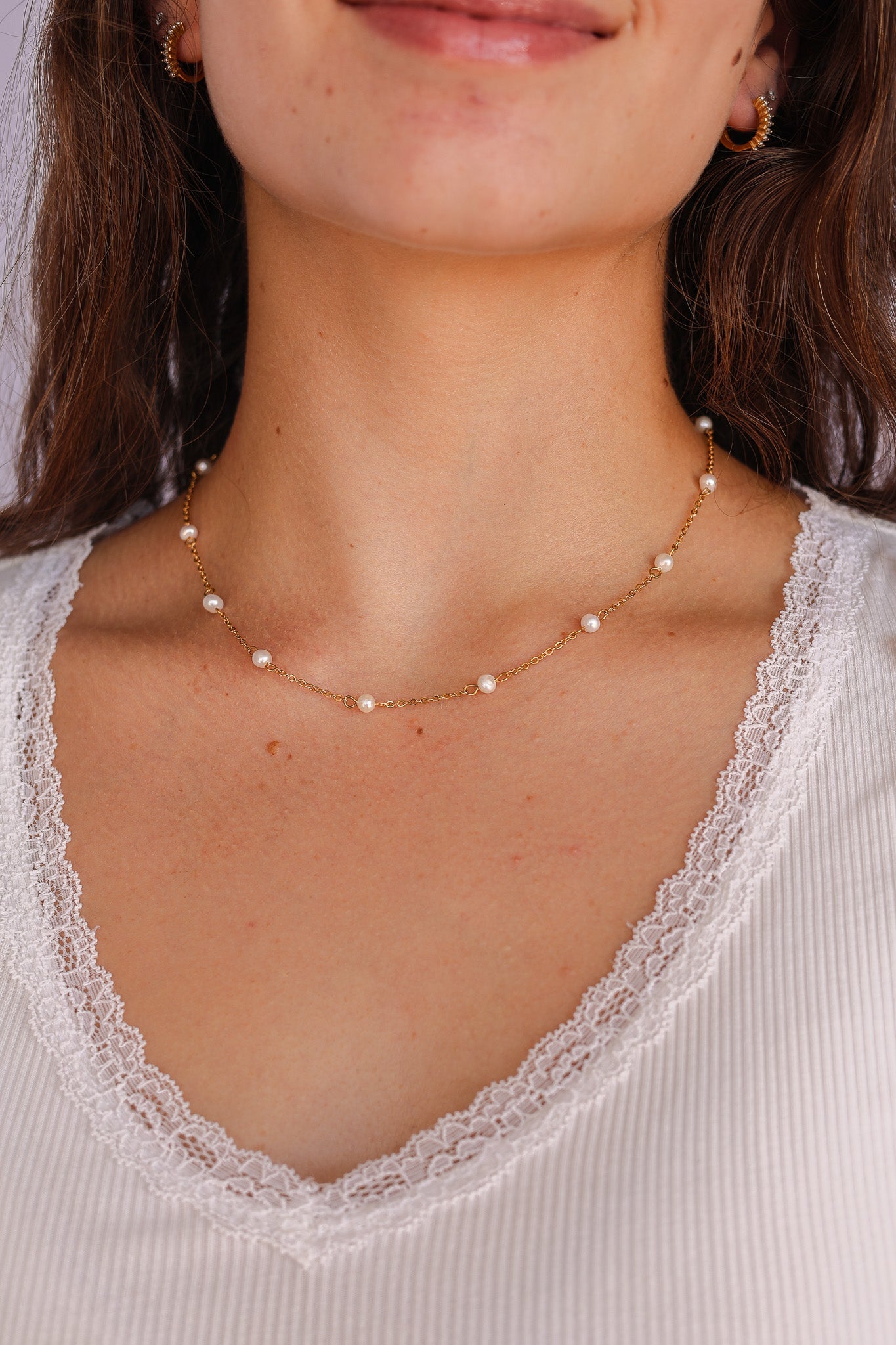 Evelynn Pearl Necklace