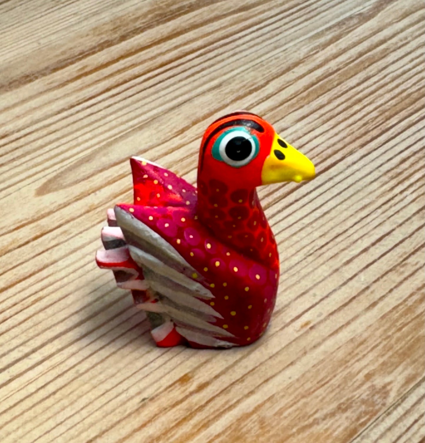 Alebrije - Colorful Wooden Swan 1" X 1"