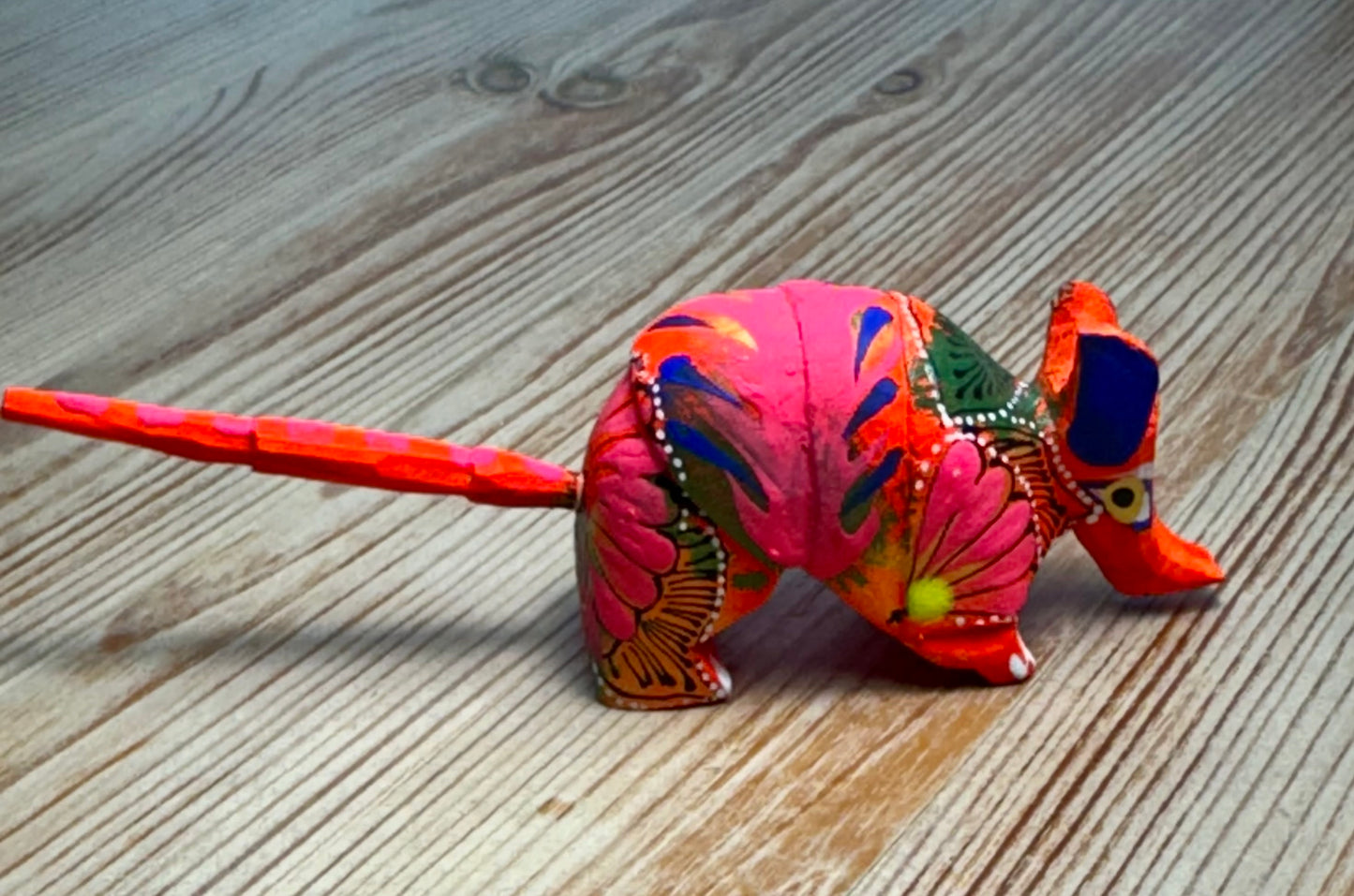Alebrije (Spirit Guide) - Colorful Armadillo - 5" long