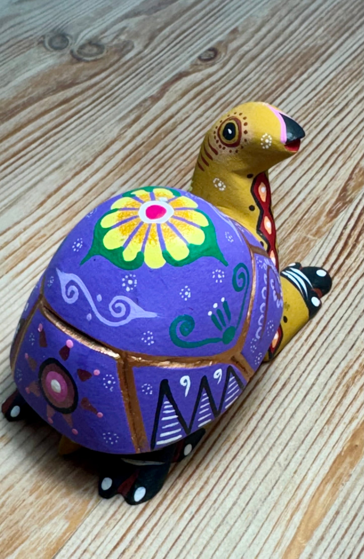 Alebrije (Spirit Guide) - Colorful Turtle - 3.5"