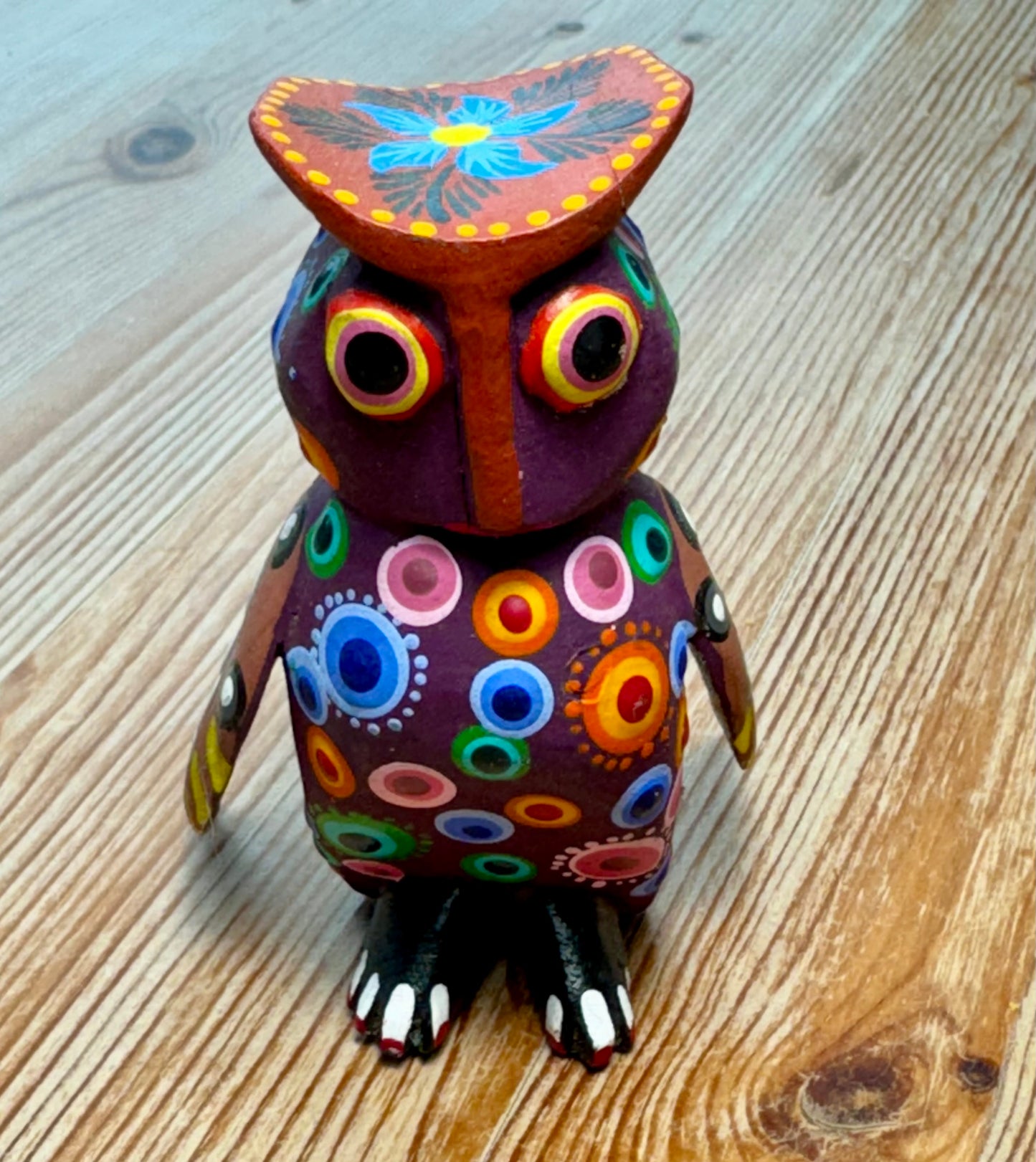 Alebrije - Colorful Hand-Painted Owl 3.5" Tall