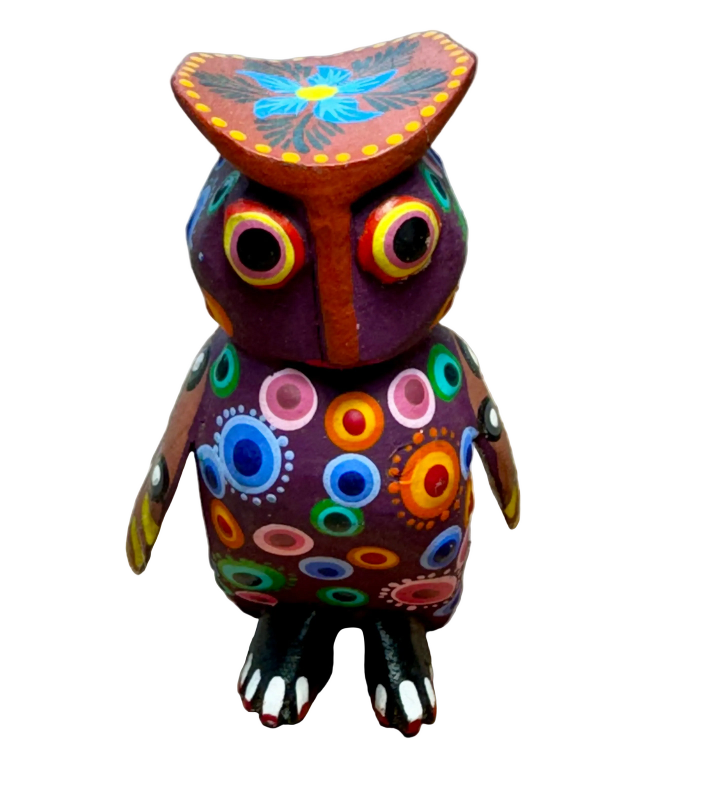 Alebrije - Colorful Hand-Painted Owl 3.5" Tall