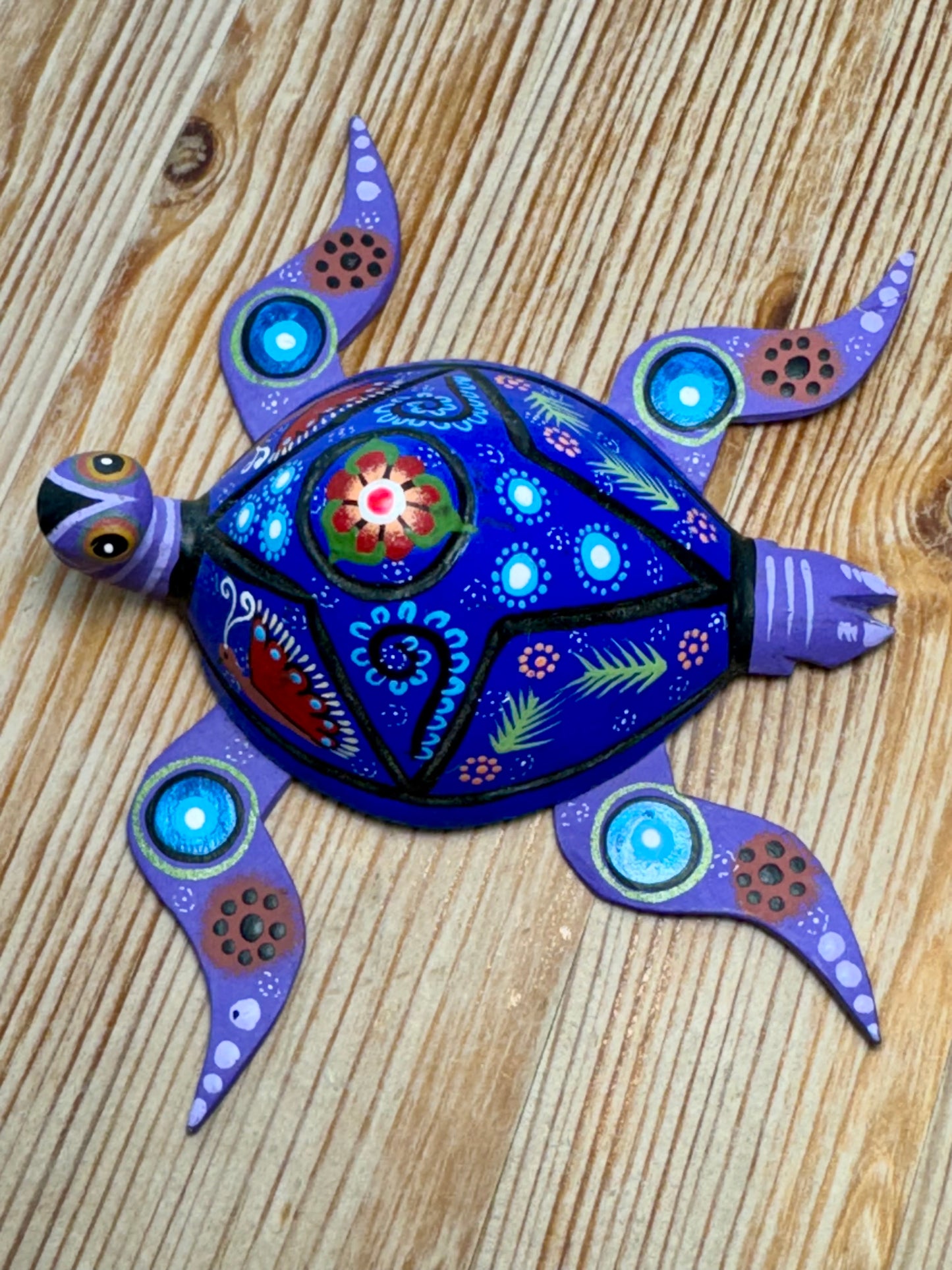 Alebrije (Spirit Guide) - Colorful Turtle - 3.5"