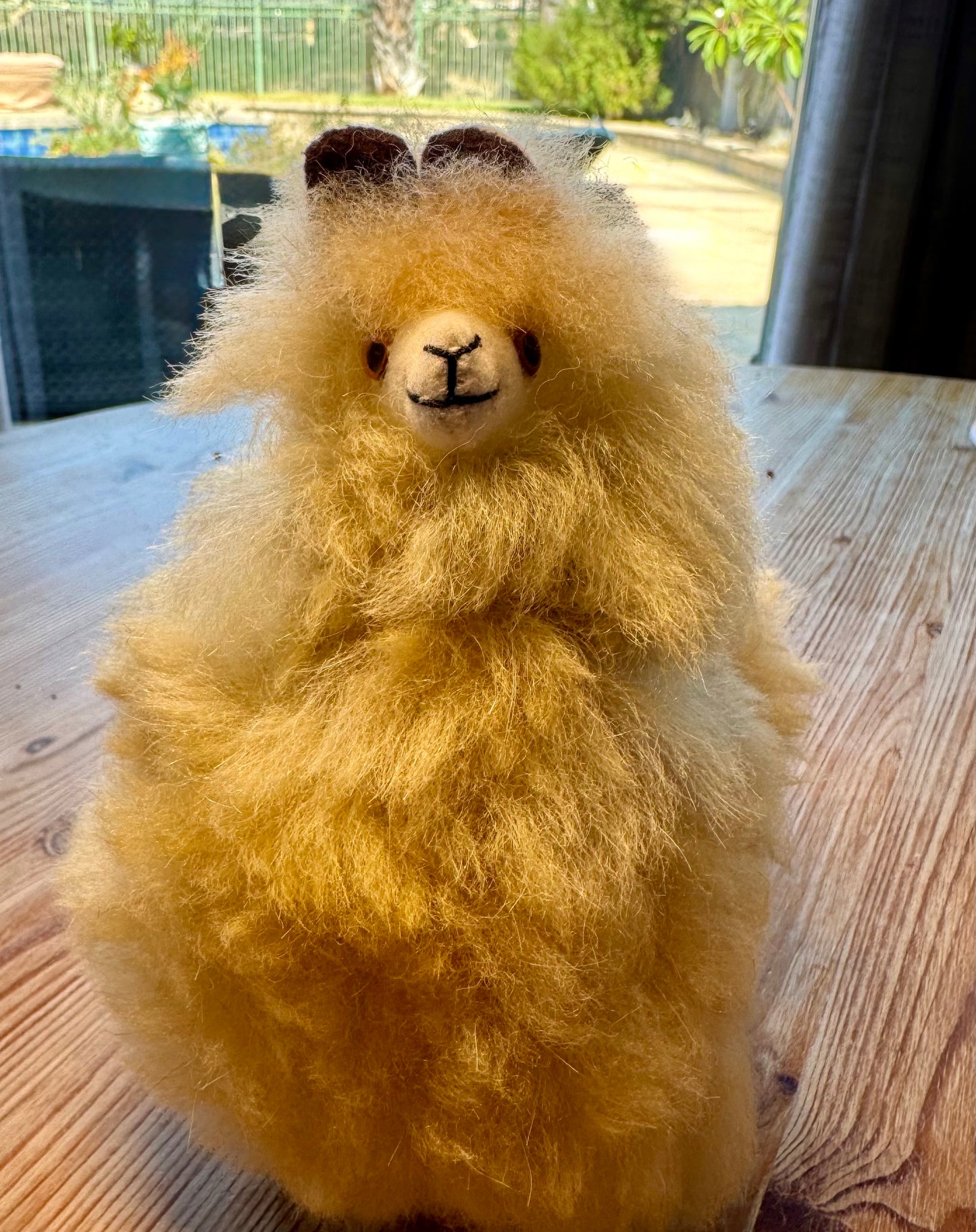 Alpaca Doll - Made with Peruvian Alpaca Wool 5" X 6"