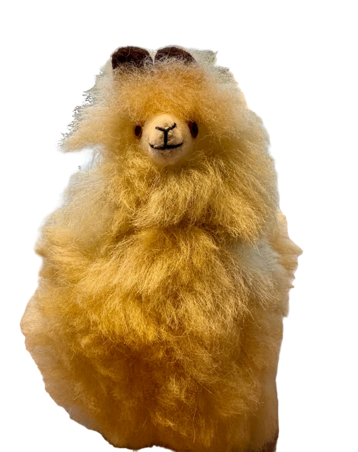Alpaca Doll - Made with Peruvian Alpaca Wool 5" X 6"