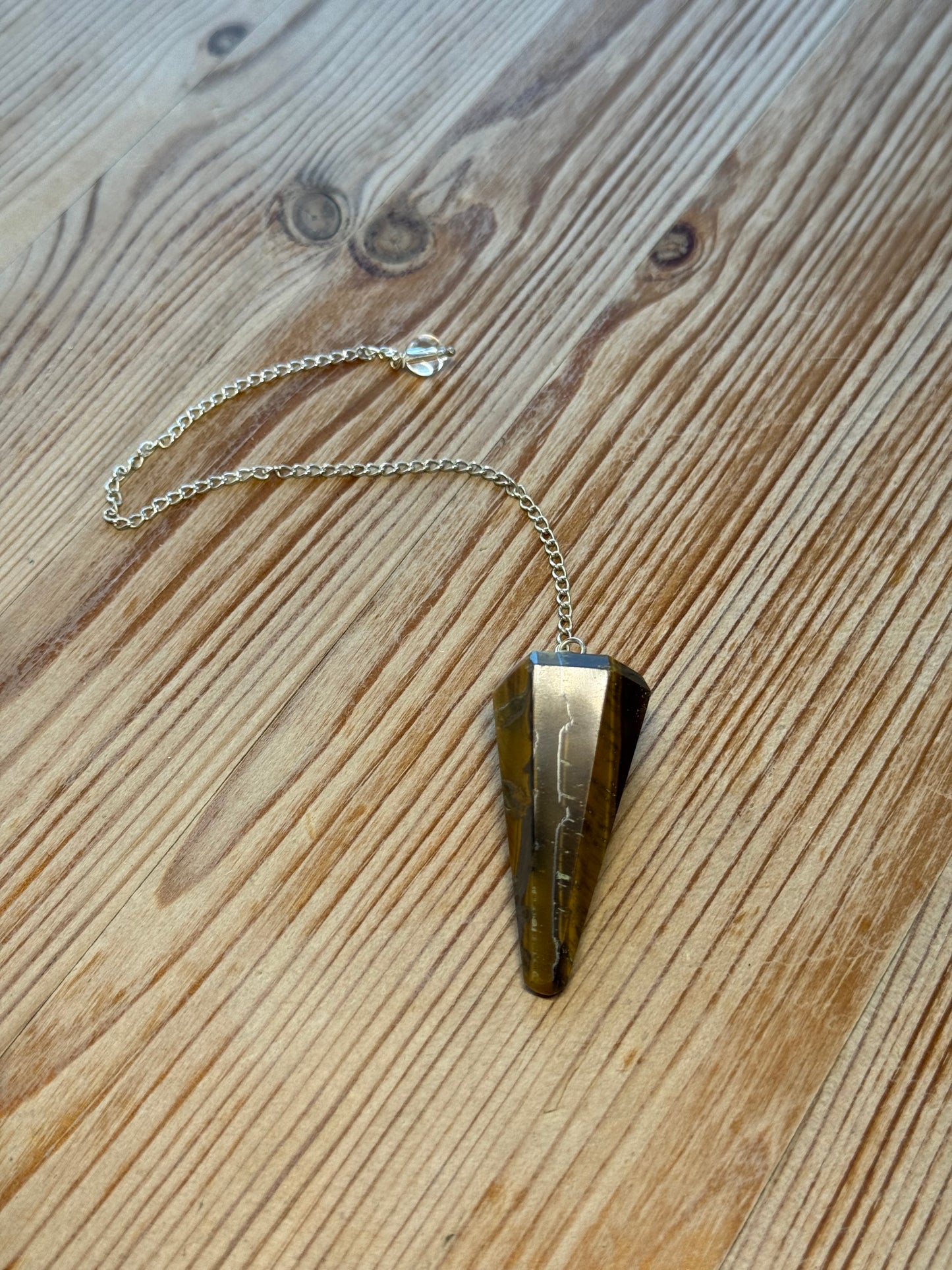 Gemstone Pendulum - with 8" silver chain