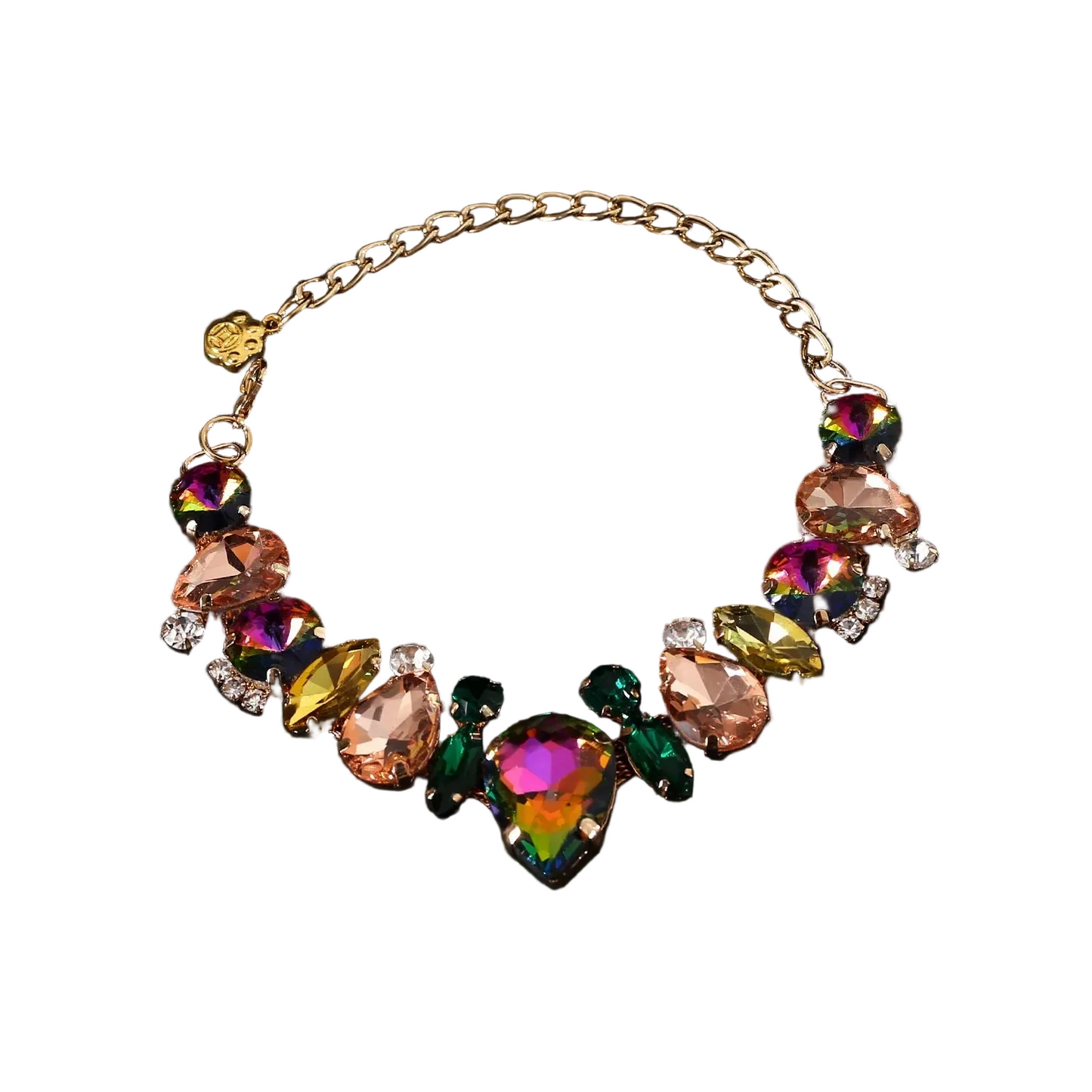 Gemstone & Pearl Pet Collar - Handcrafted Princess Style