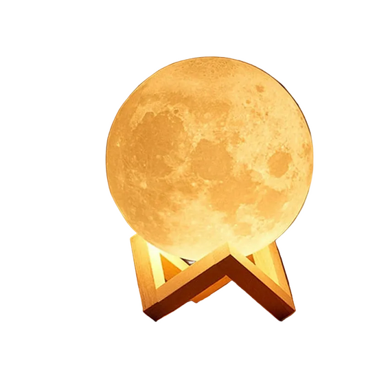 3D Moon Night Light - LED Galaxy Lamp with Stand
