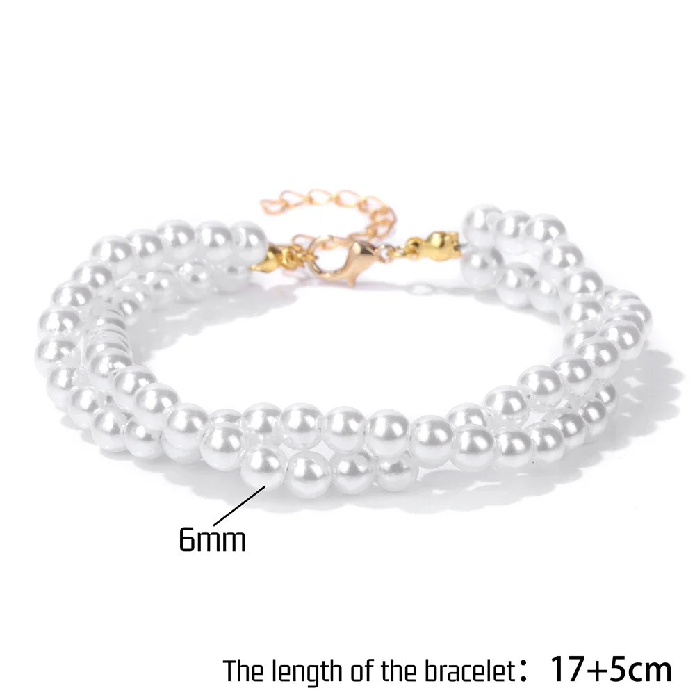 Double Layer Baroque Pearl Bracelet - Handmade Natural Freshwater Pearls