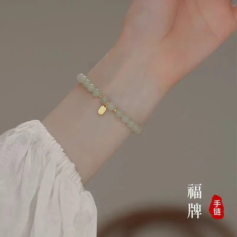 Ultra-Thin Pearl Bracelet - Delicate Natural Stone Design