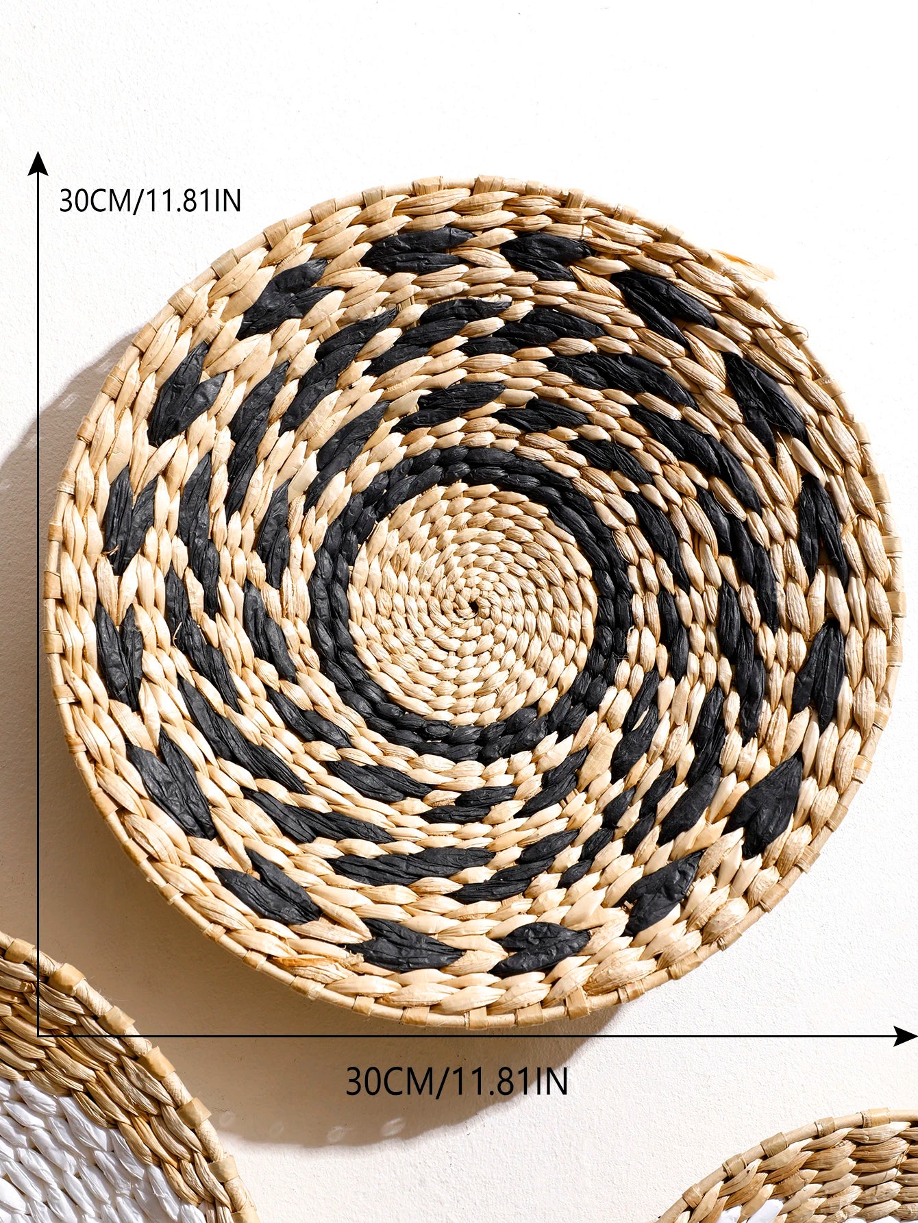 Handwoven Seagrass Wall Basket Decor – Boho Wall Hanging Art