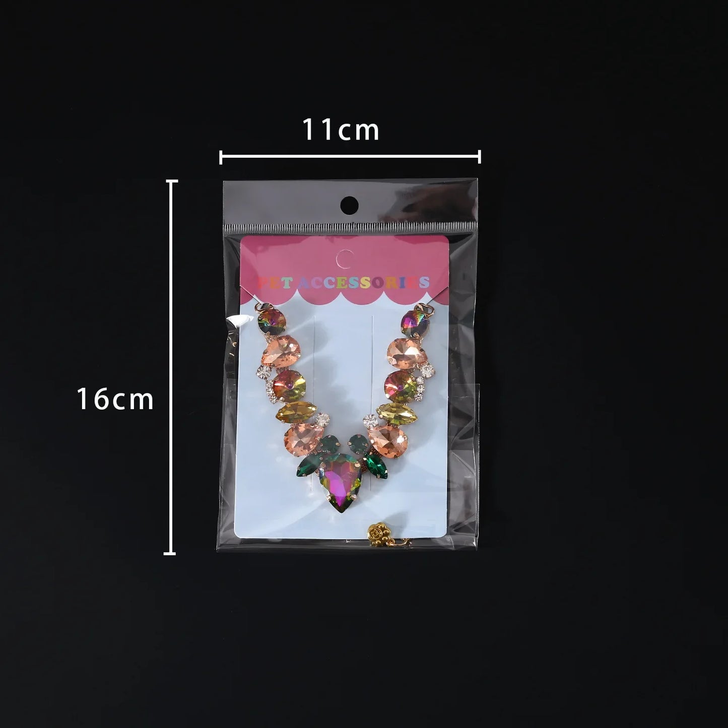 Gemstone & Pearl Pet Collar - Handcrafted Princess Style