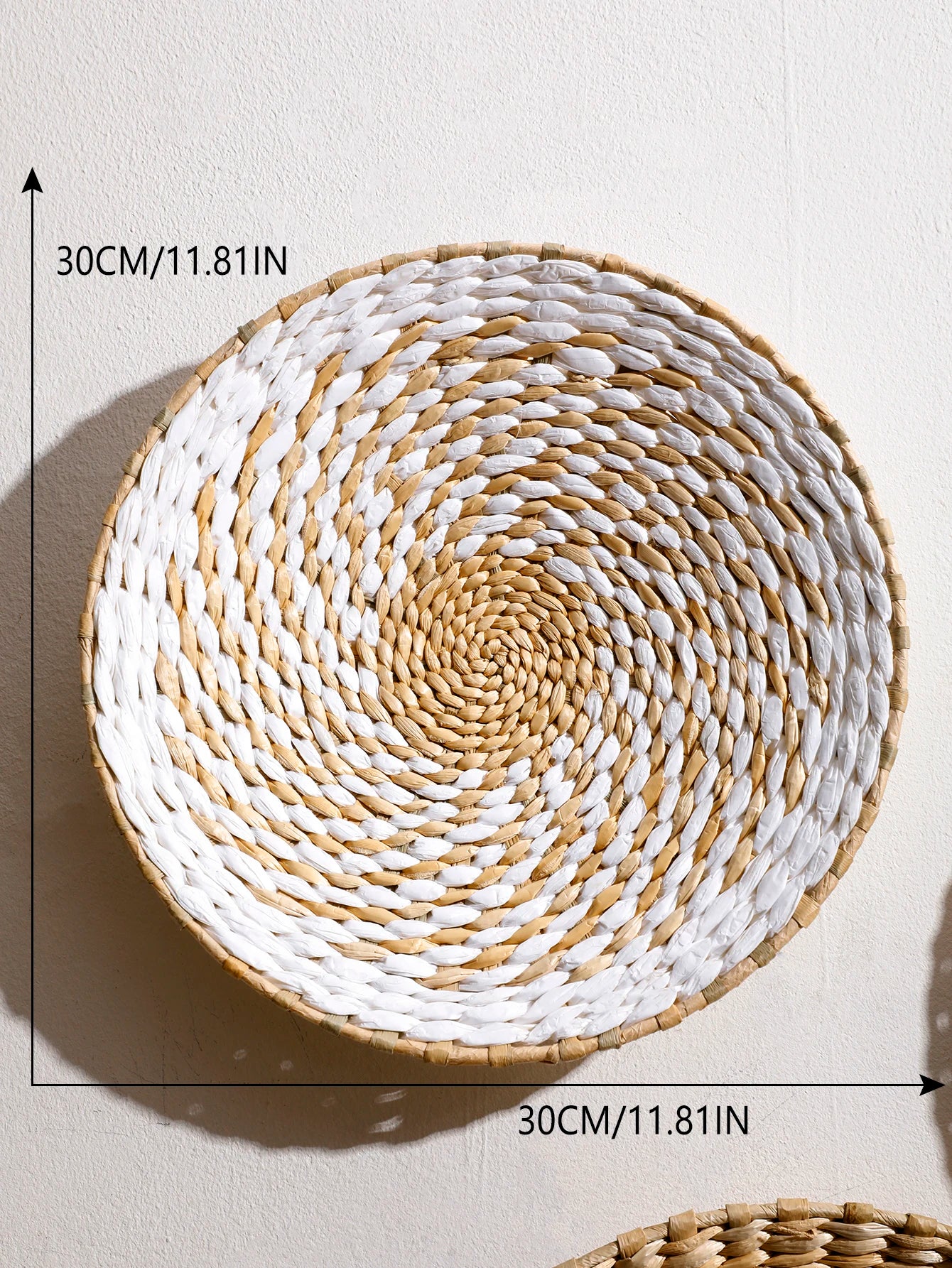 Handwoven Seagrass Wall Basket Decor – Boho Wall Hanging Art