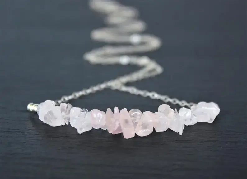 Larimar Necklace Natural Dominican Larimar Beaded Necklace Genuine Larimar Jewelry