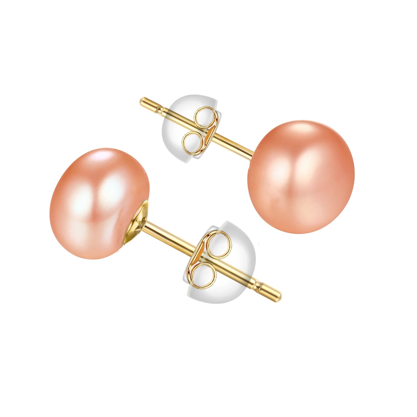 Natural Freshwater Pearl Stud Earrings - AAAA Quality 925 Sterling Silver